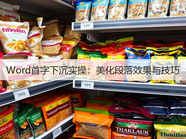 Word首字下沉实操：美化段落效果与技巧(图2)