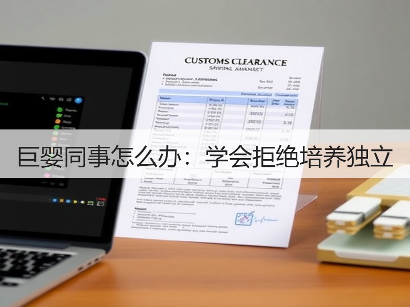 巨婴同事怎么办：学会拒绝培养独立