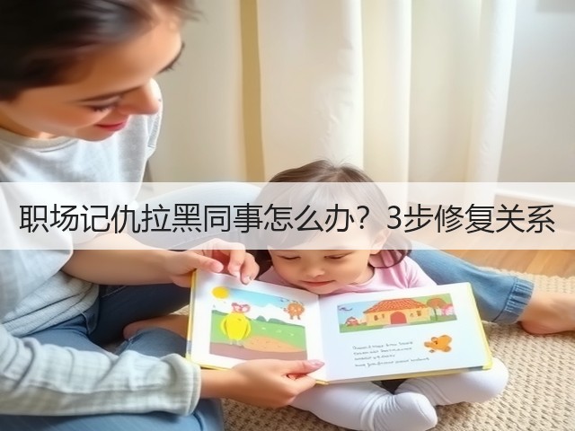 职场记仇拉黑同事怎么办？3步修复关系(图3)