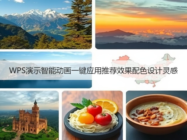 WPS演示智能动画一键应用推荐效果配色设计灵感(图1) WPS演示智能动画一键应用推荐效果配色设计灵感(图1)