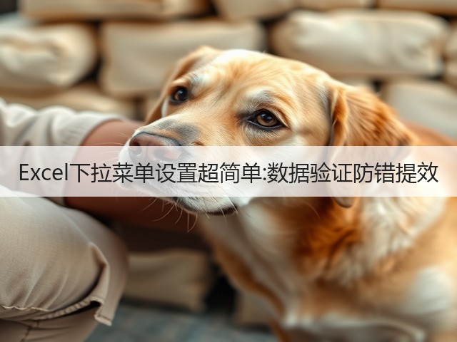 Excel下拉菜单设置超简单:数据验证防错提效(图3)