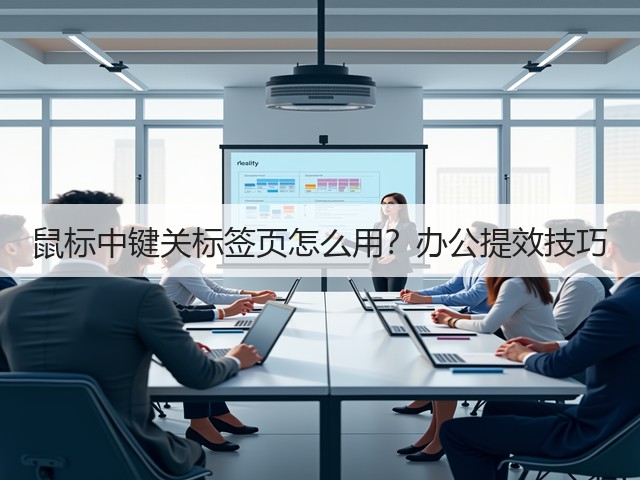 鼠标中键关标签页怎么用？办公提效技巧(图1)