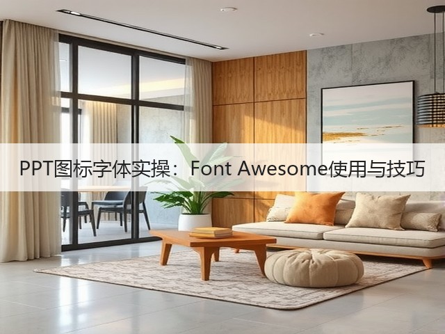 PPT图标字体实操:Font Awesome使用与技巧(图1) PPT图标字体实操:Font Awesome使用与技巧(图1)
