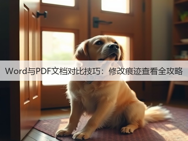 Word与PDF文档对比技巧：修改痕迹查看全攻略(图3)