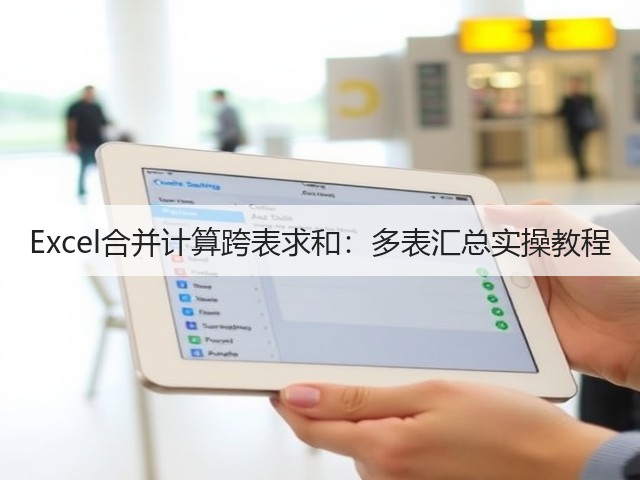 Excel合并计算跨表求和:多表汇总实操教程(图3) Excel合并计算跨表求和:多表汇总实操教程(图3)