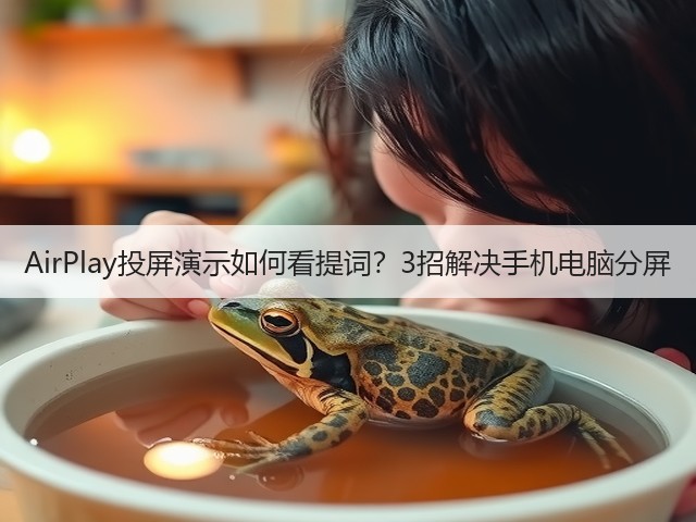 AirPlay投屏演示如何看提词？3招解决手机电脑分屏(图1)
