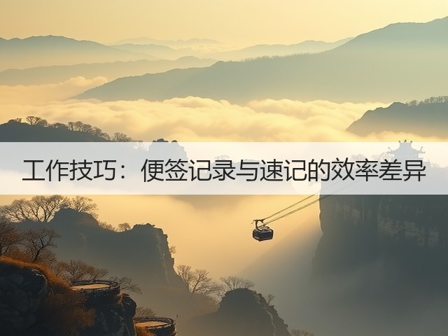 工作技巧：便签记录与速记的效率差异(图3)