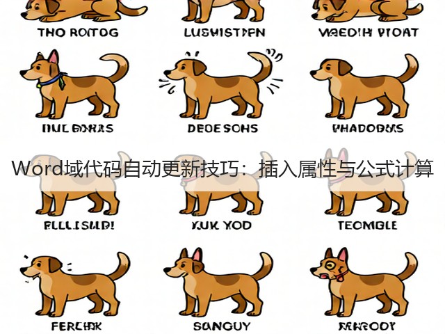 Word域代码自动更新技巧:插入属性与公式计算(图3) Word域代码自动更新技巧:插入属性与公式计算(图3)