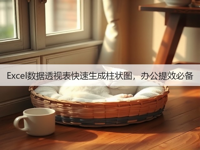 Excel数据透视表快速生成柱状图，办公提效必备(图2)