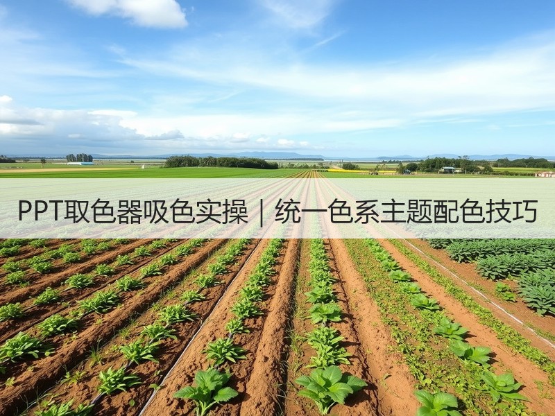 PPT取色器吸色实操｜统一色系主题配色技