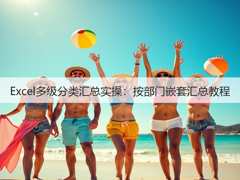 Excel多级分类汇总实操：按部门嵌套汇