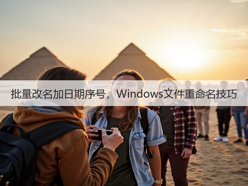 批量改名加日期序号，Windows文件重