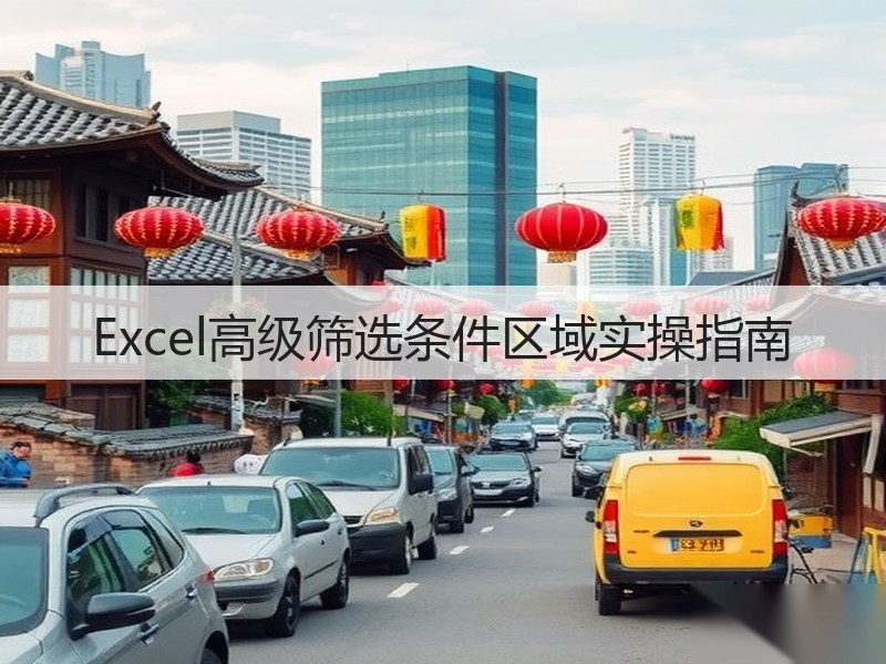 Excel高级筛选条件区域实操指南(图3) Excel高级筛选条件区域实操指南(图3)