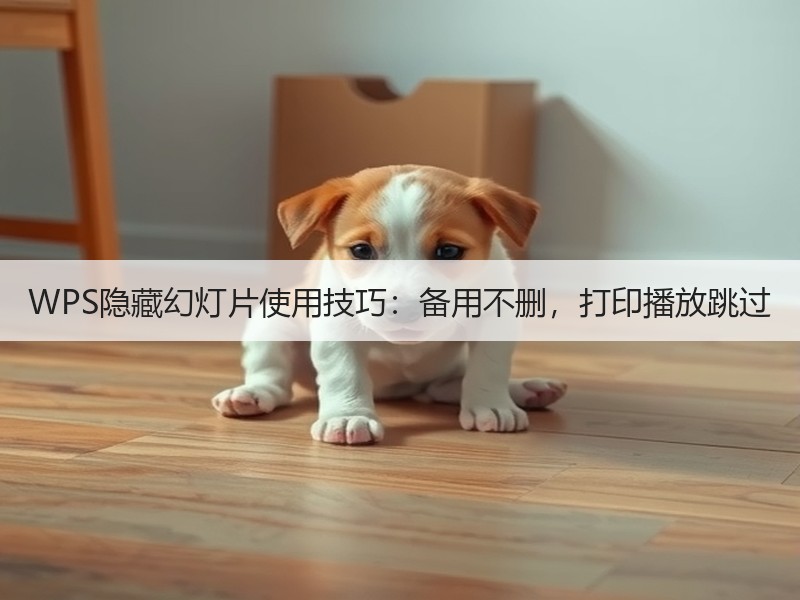 WPS隐藏幻灯片使用技巧：备用不删，打印
