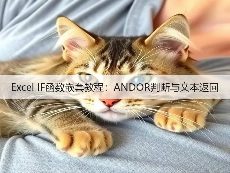 Excel IF函数嵌套教程：ANDOR