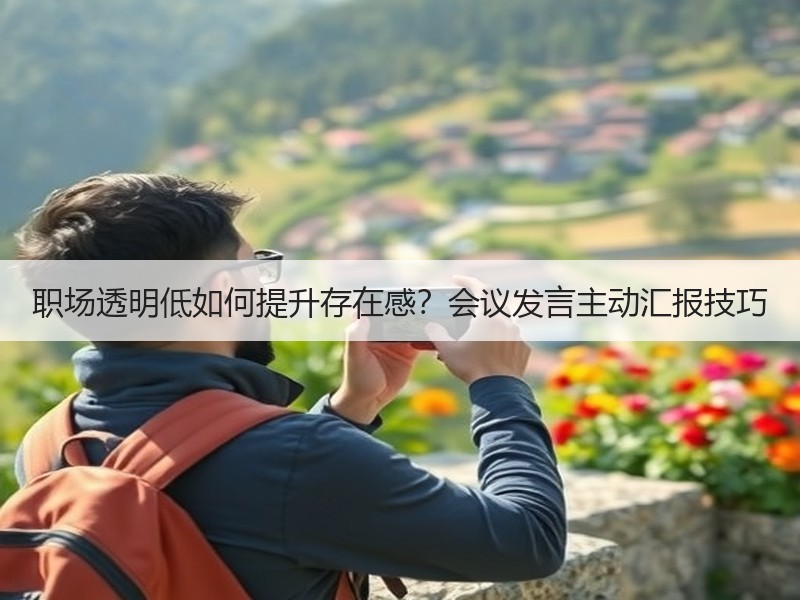 职场透明低如何提升存在感？会议发言主动汇