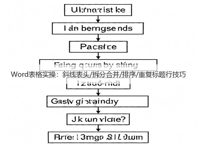 Word表格实操：斜线表头/拆分合并/排序/重复标题行技巧(图2)