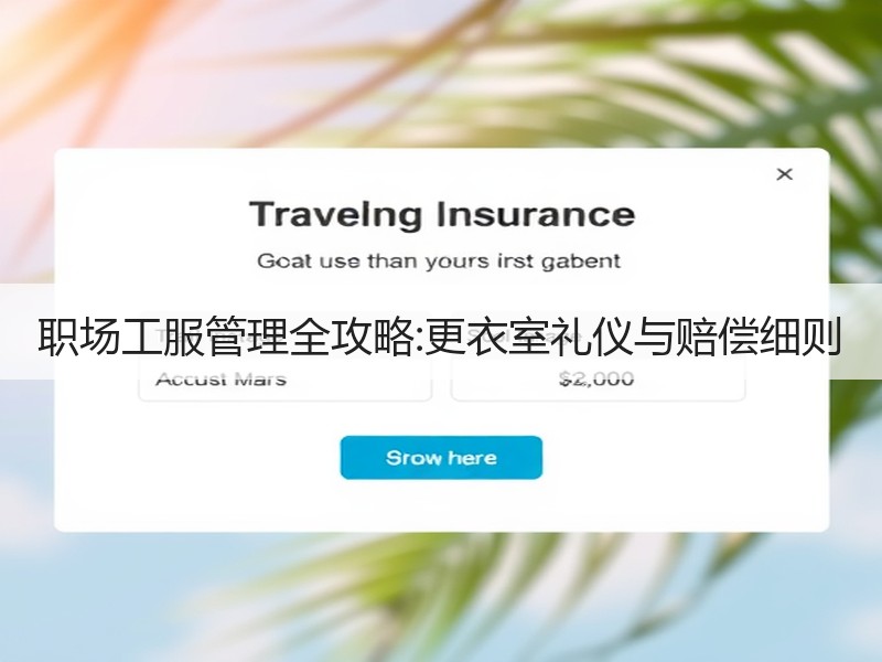 职场工服管理全攻略:更衣室礼仪与赔偿细则