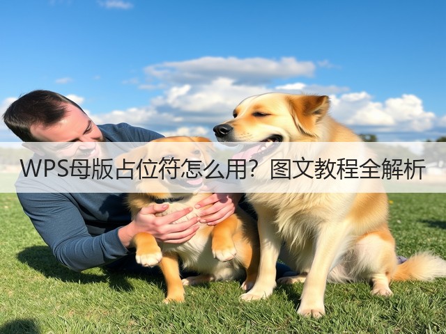 WPS母版占位符怎么用?图文教程全解析(图2) WPS母版占位符怎么用?图文教程全解析(图2)