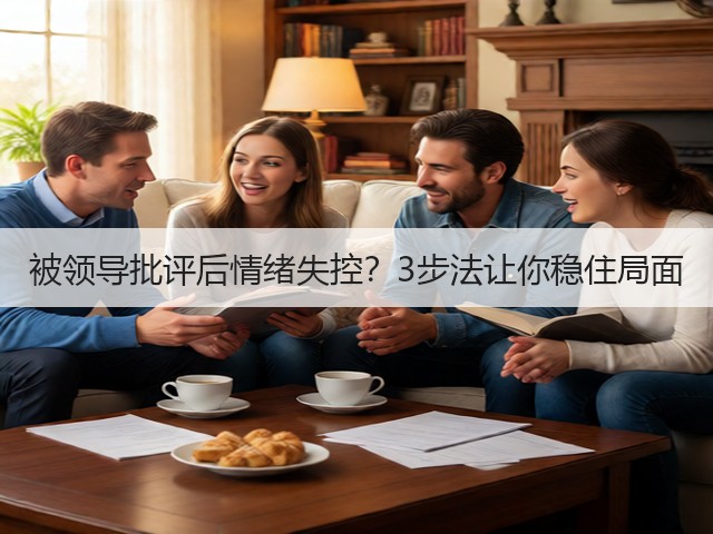 被领导批评后情绪失控?3步法让你稳住局面(图2) 被领导批评后情绪失控?3步法让你稳住局面(图2)