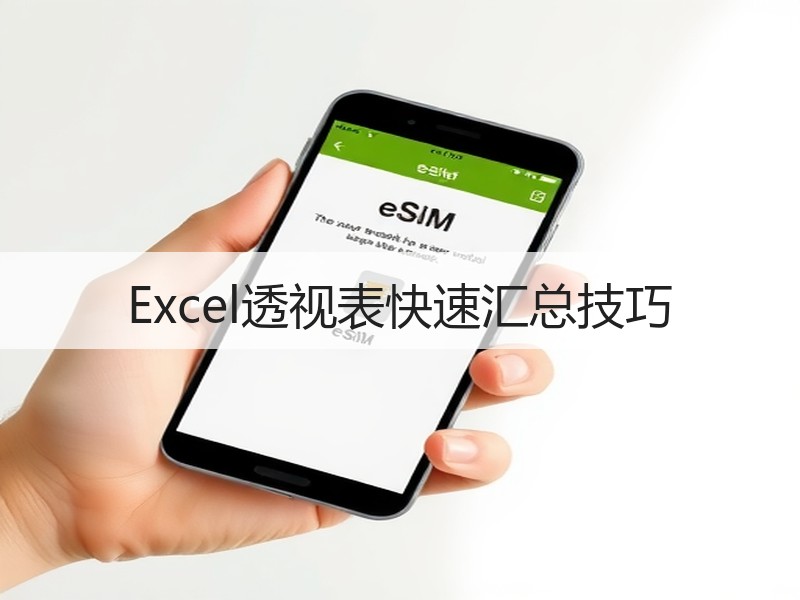 Excel透视表快速汇总技巧