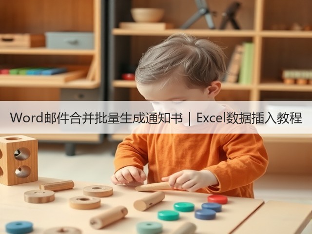 Word邮件合并批量生成通知书|Excel数据插入教程(图3) Word邮件合并批量生成通知书|Excel数据插入教程(图3)