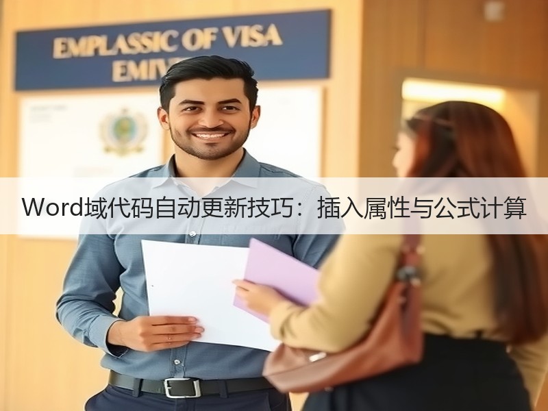 Word域代码自动更新技巧：插入属性与公