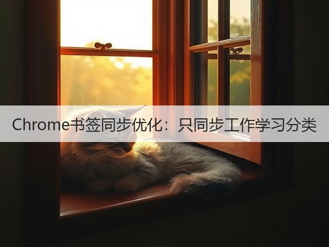 Chrome书签同步优化：只同步工作学习分类(图2)