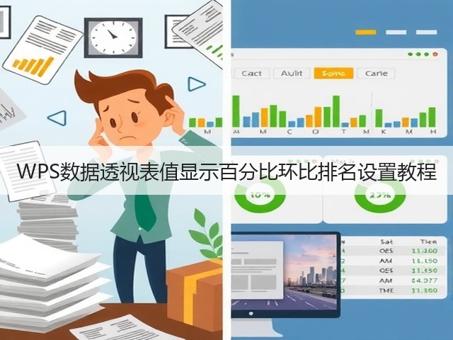 WPS数据透视表值显示百分比环比排名设置教程(图3)