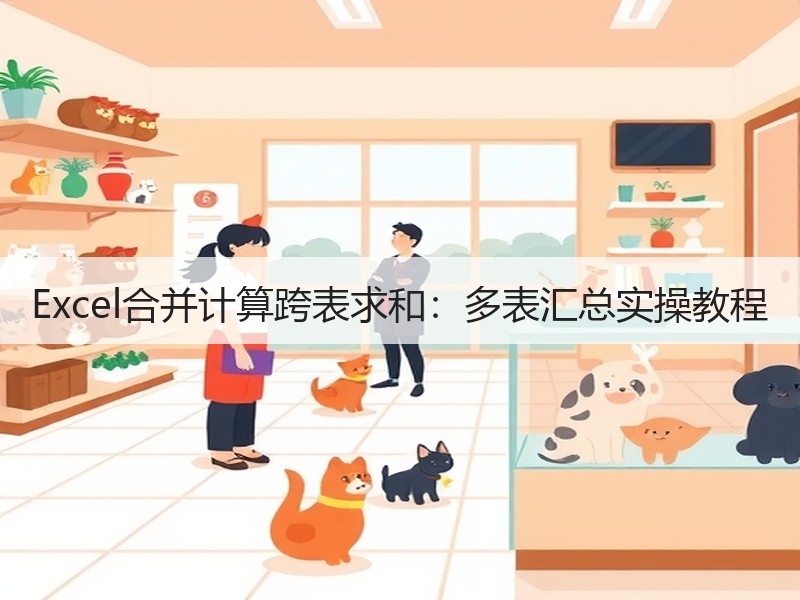 Excel合并计算跨表求和：多表汇总实操
