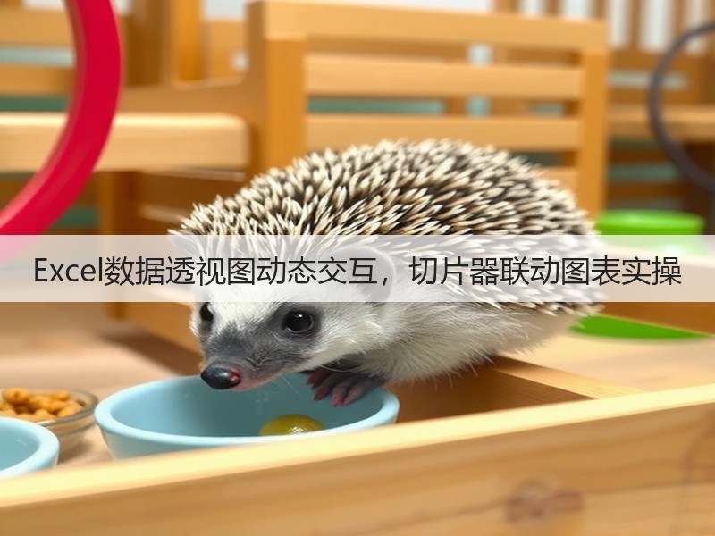 Excel数据透视图动态交互,切片器联动图表实操(图2) Excel数据透视图动态交互,切片器联动图表实操(图2)