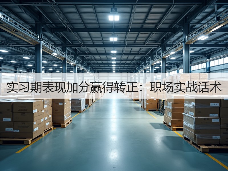 实习期表现加分赢得转正：职场实战话术