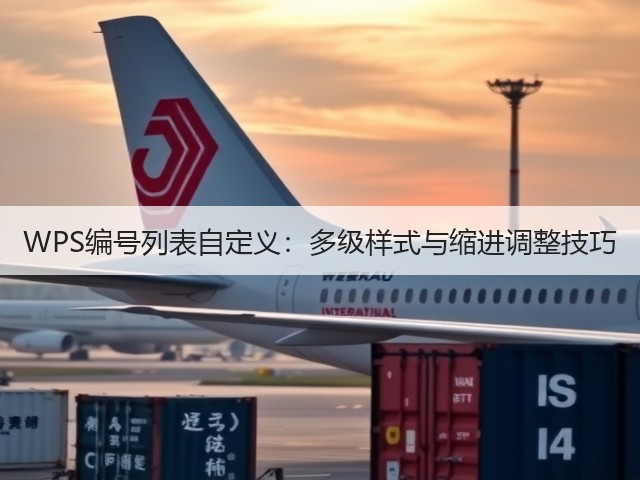WPS编号列表自定义:多级样式与缩进调整技巧(图3) WPS编号列表自定义:多级样式与缩进调整技巧(图3)