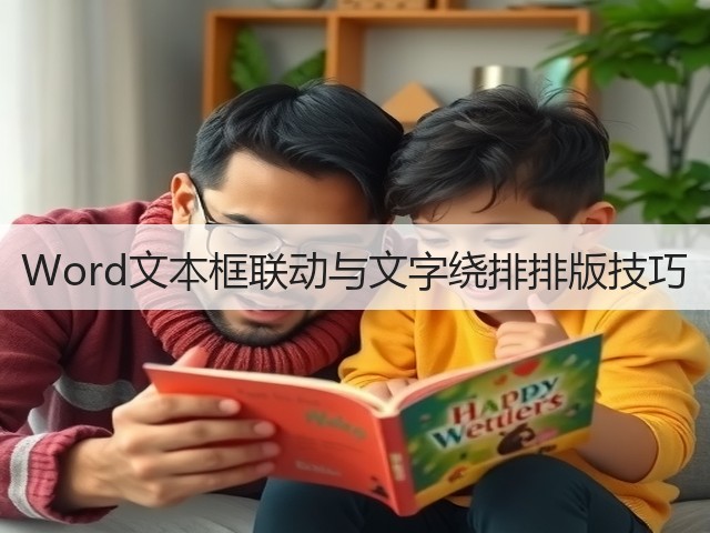 Word文本框联动与文字绕排排版技巧(图3) Word文本框联动与文字绕排排版技巧(图3)