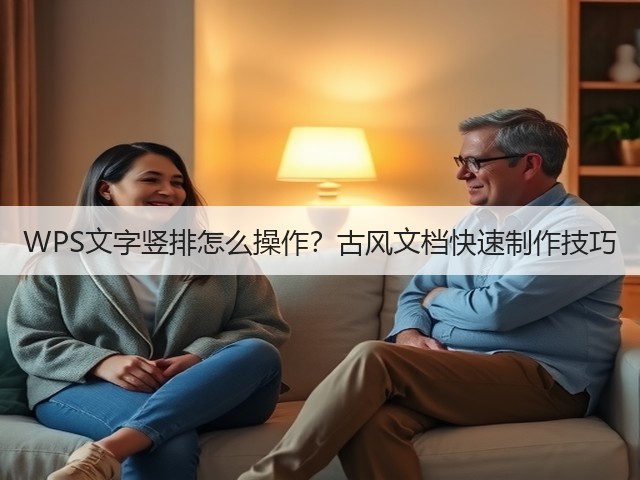 WPS文字竖排怎么操作?古风文档快速制作技巧(图2) WPS文字竖排怎么操作?古风文档快速制作技巧(图2)
