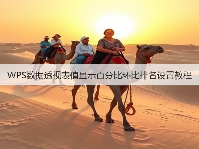 WPS数据透视表值显示百分比环比排名设置教程(图2)