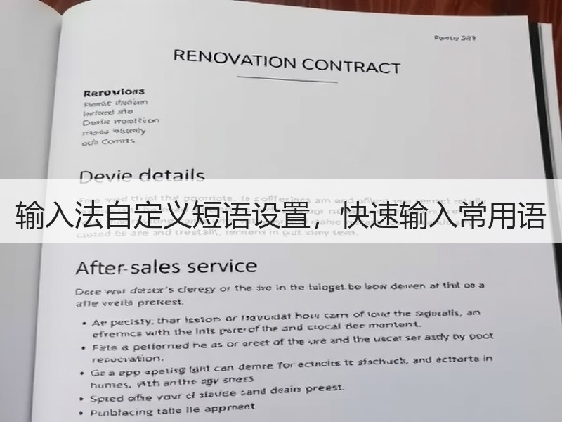 输入法自定义短语设置，快速输入常用语