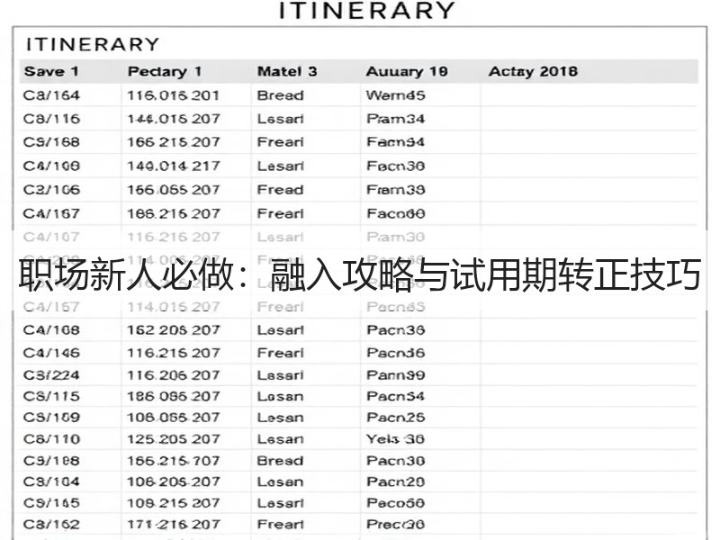 职场新人必做：融入攻略与试用期转正技巧