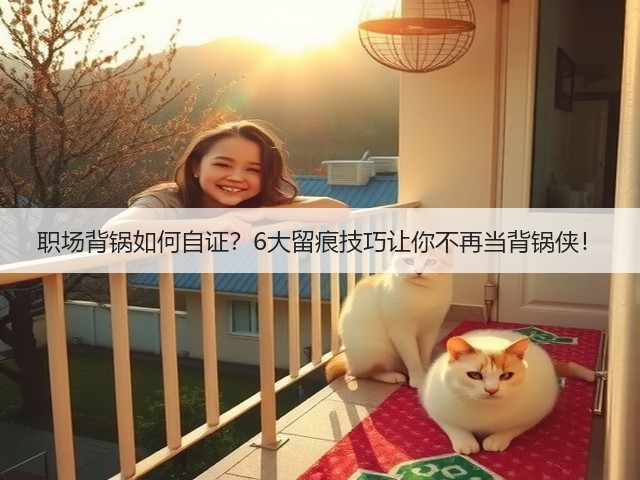 职场背锅如何自证?6大留痕技巧让你不再当背锅侠!(图2) 职场背锅如何自证?6大留痕技巧让你不再当背锅侠!(图2)