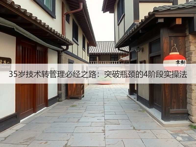 35岁技术转管理必经之路：突破瓶颈的4阶