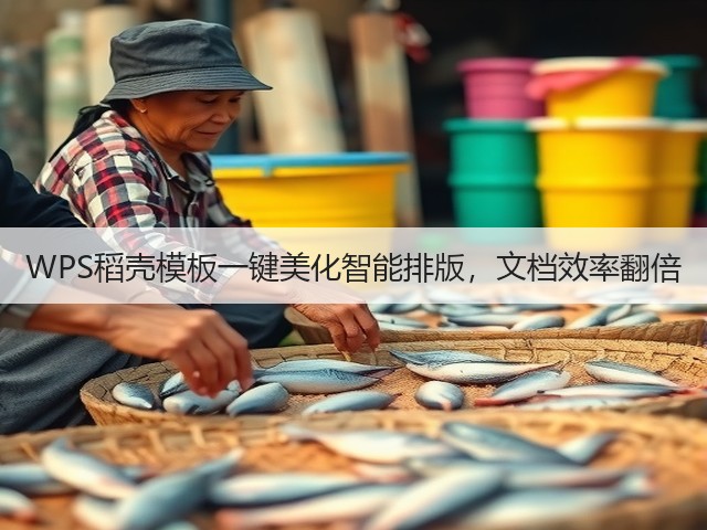 WPS稻壳模板一键美化智能排版，文档效率翻倍(图1)