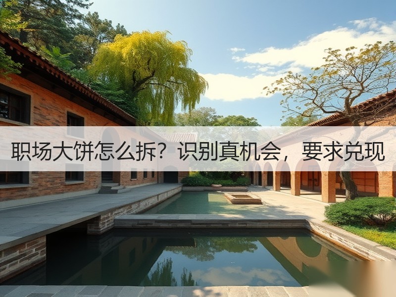 职场大饼怎么拆？识别真机会，要求兑现