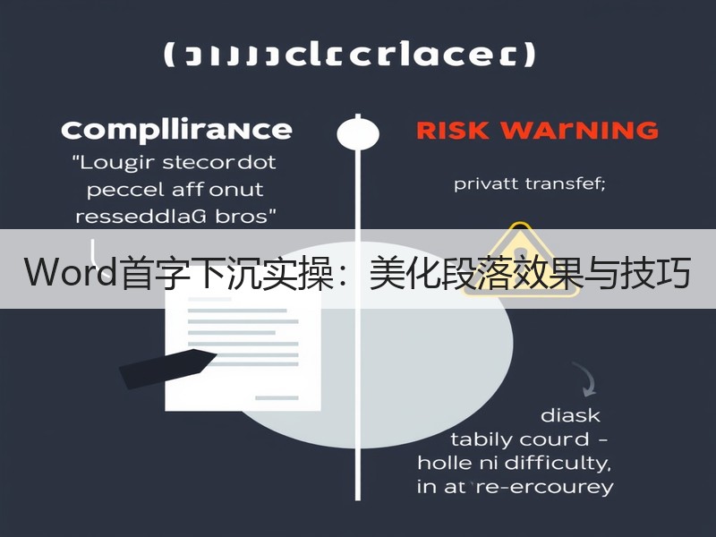 Word首字下沉实操：美化段落效果与技巧