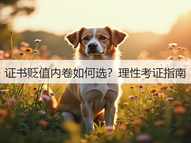 证书贬值内卷如何选？理性考证指南(图3)
